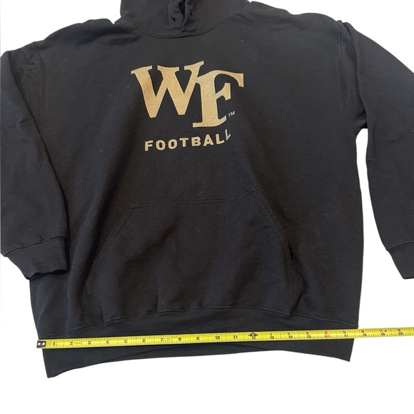 Wake Forest Football Black and Gold Hoodie Large - Picture 6 of 6